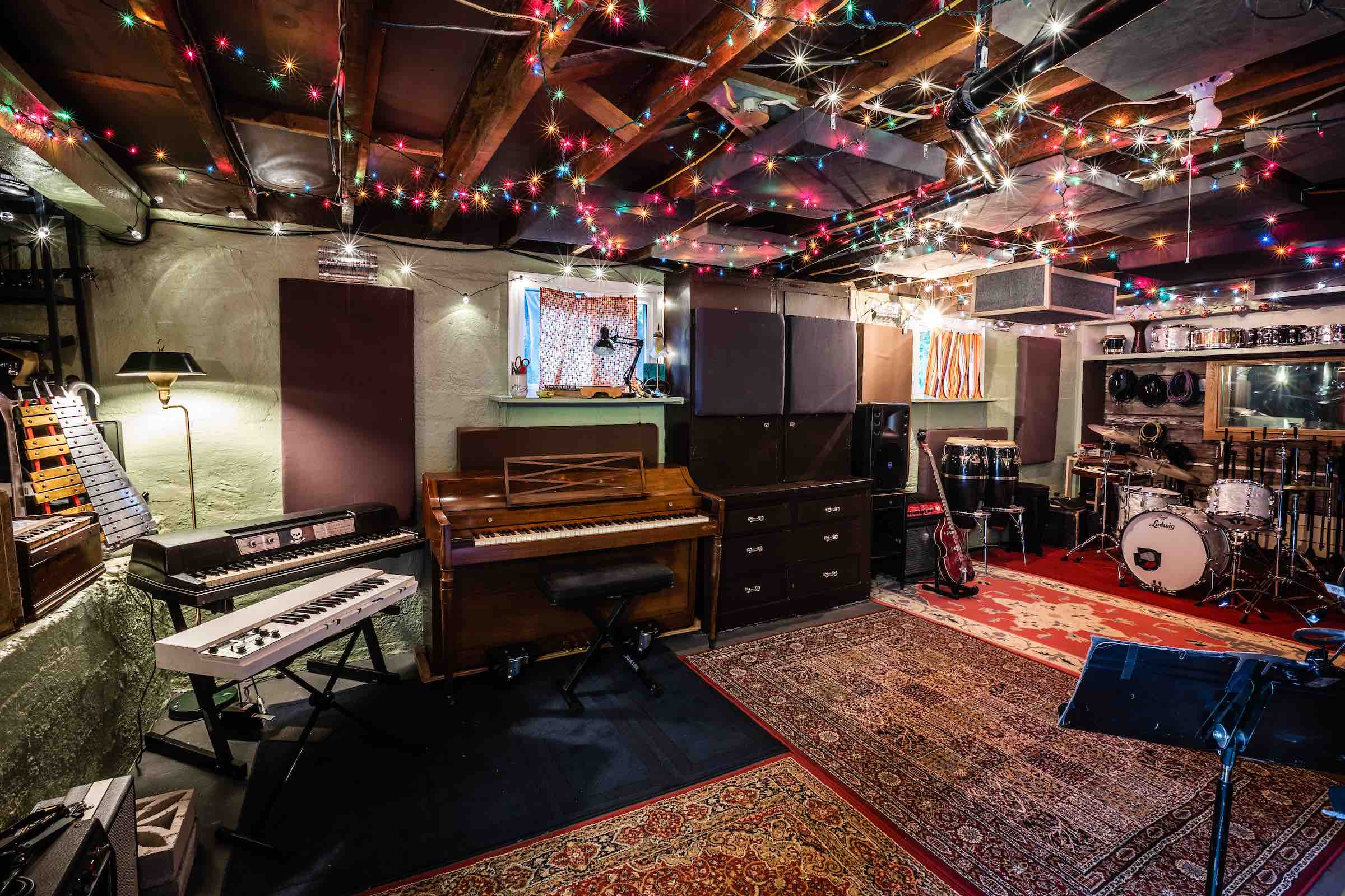 The tracking room at the Panther studio in Portland, OR.
